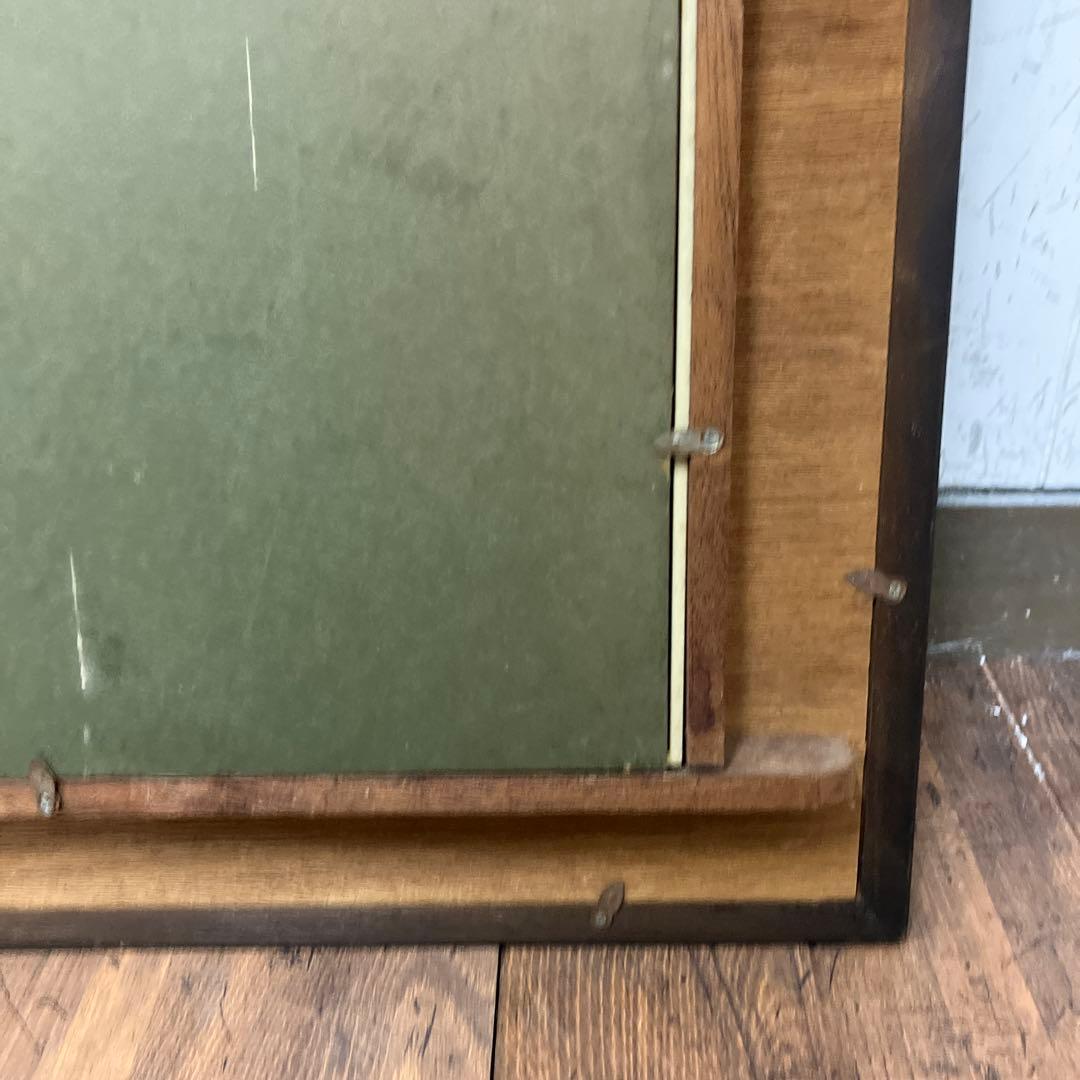 昭和レトロ 風景画 絵画 額装 額縁 額入り 農家 アート 作品 美術 立掛け