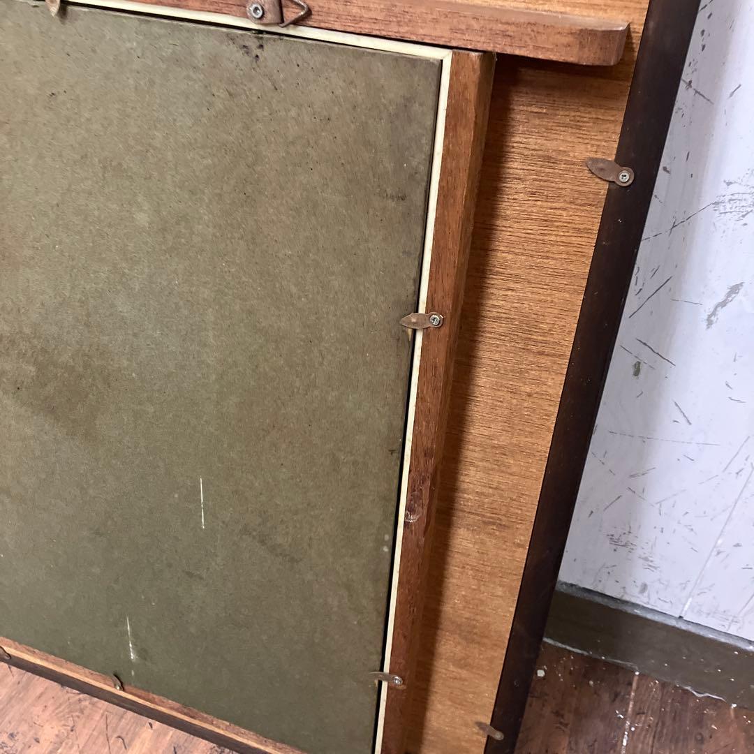 昭和レトロ 風景画 絵画 額装 額縁 額入り 農家 アート 作品 美術 立掛け