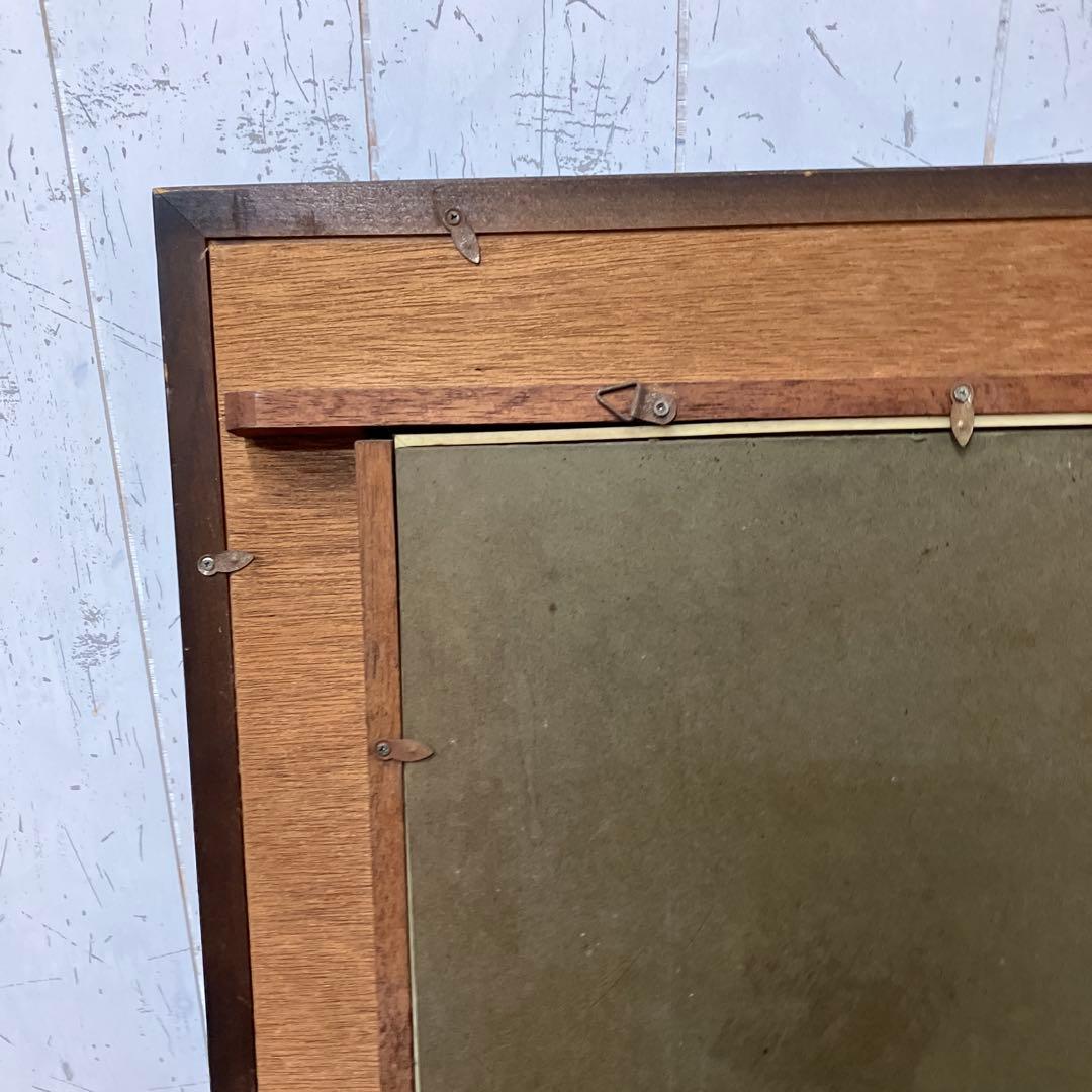 昭和レトロ 風景画 絵画 額装 額縁 額入り 農家 アート 作品 美術 立掛け