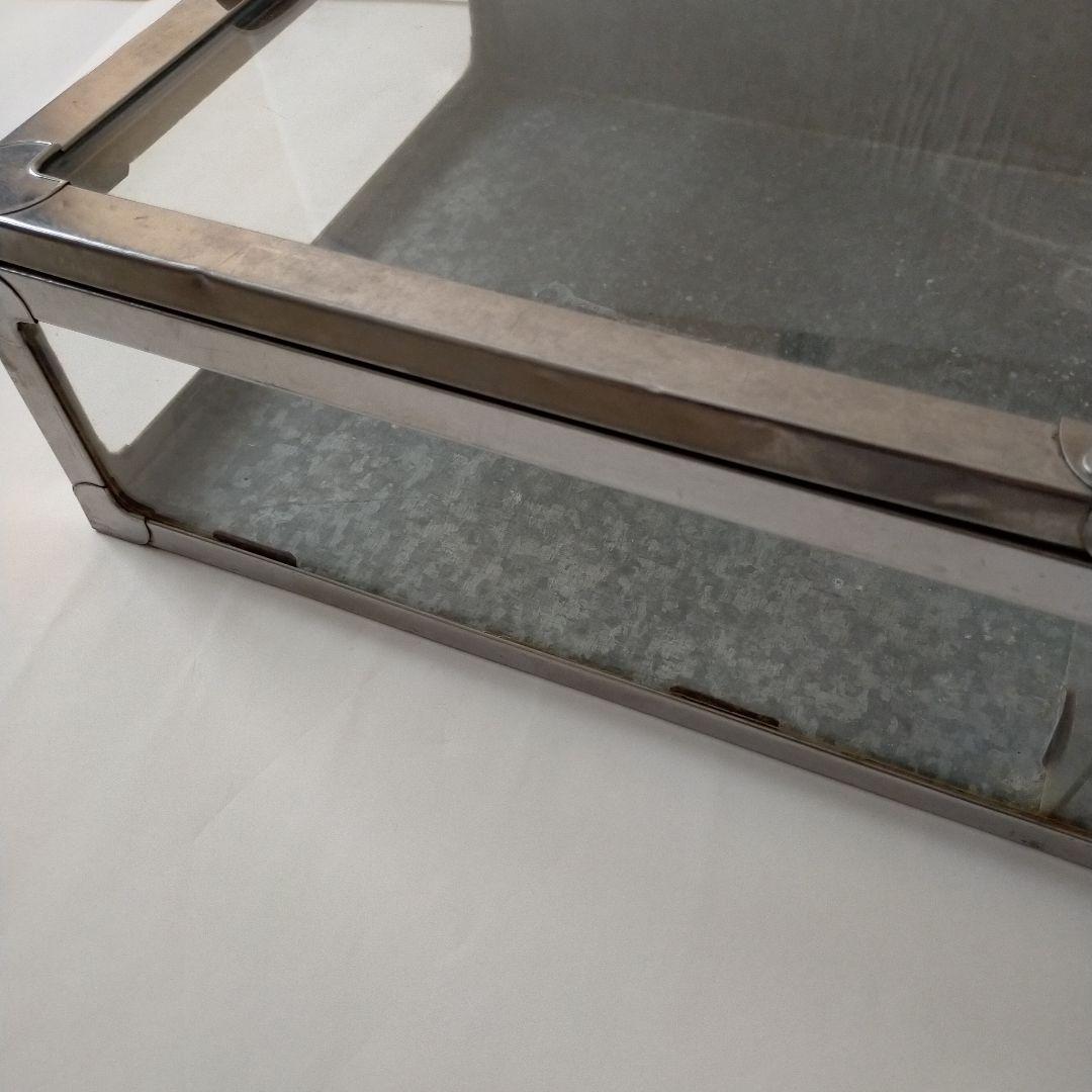 ブリキ製ガラスケース 駄菓子屋 古道具 昭和レトロ