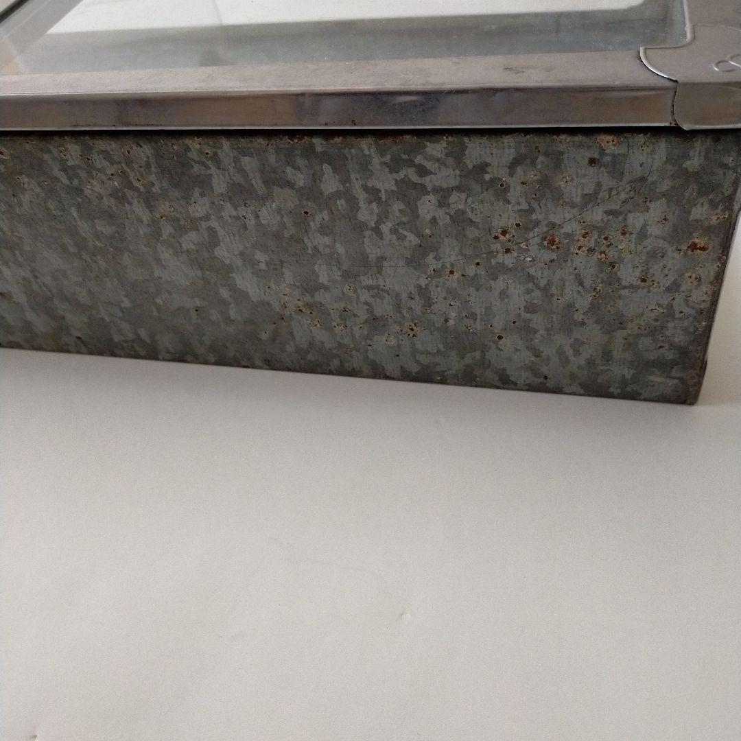 ブリキ製ガラスケース 駄菓子屋 古道具 昭和レトロ