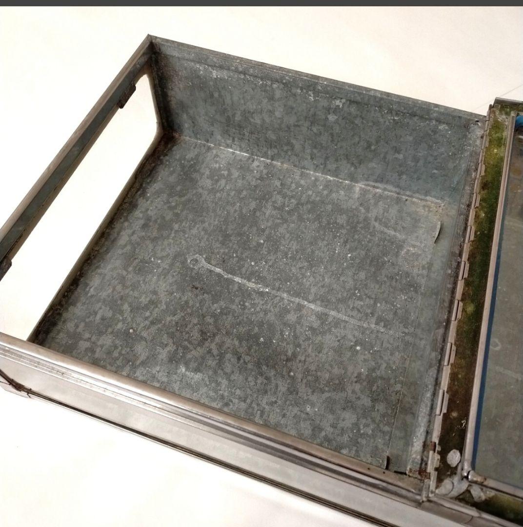 ブリキ製ガラスケース 駄菓子屋 古道具 昭和レトロ