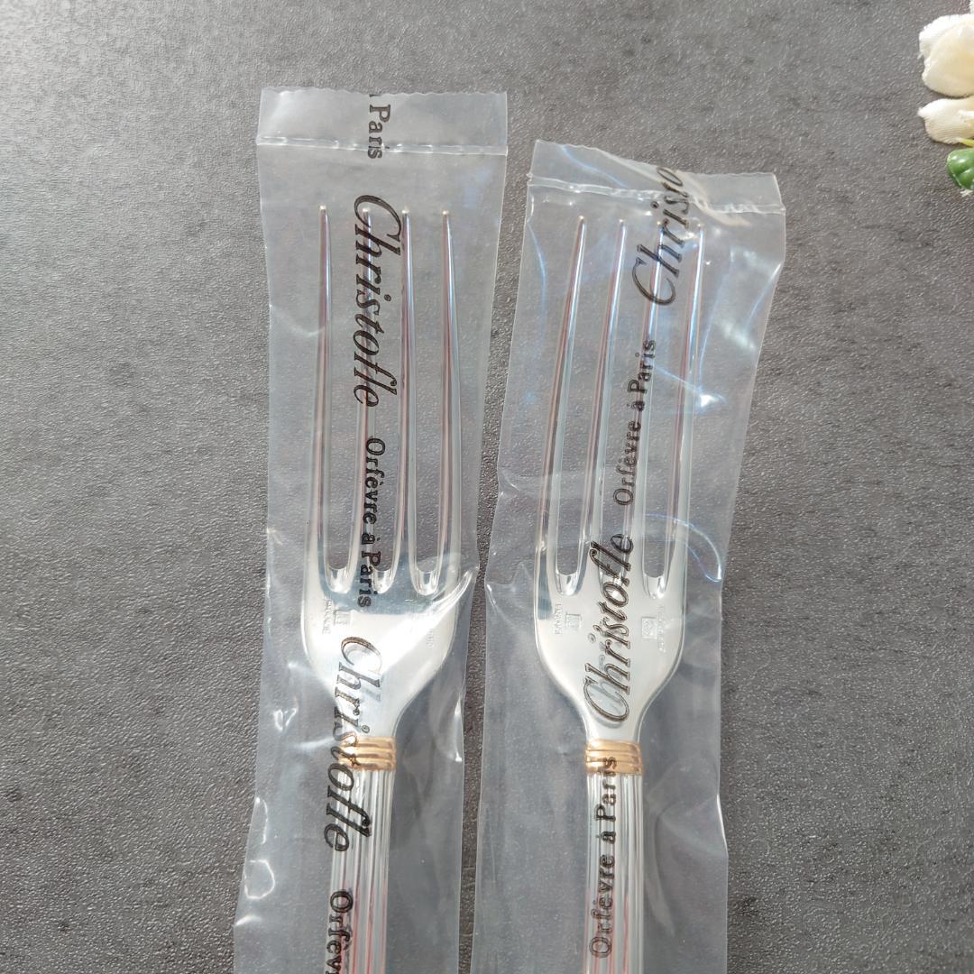 希少 クリストフル アリアゴールドリング スタンダードフォーク 未開封 2点