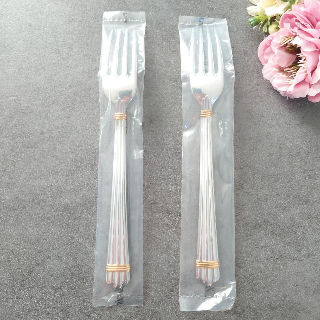 希少 クリストフル アリアゴールドリング スタンダードフォーク 未開封 2点