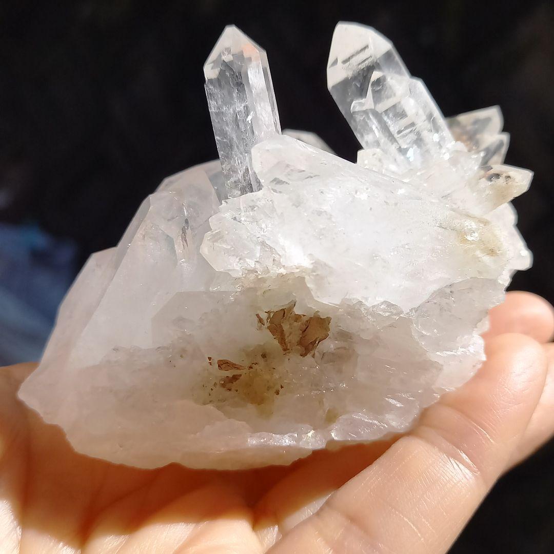 希少！水晶クラスター✨アーカンソー産クリスタル✨虹入り　天然石！4