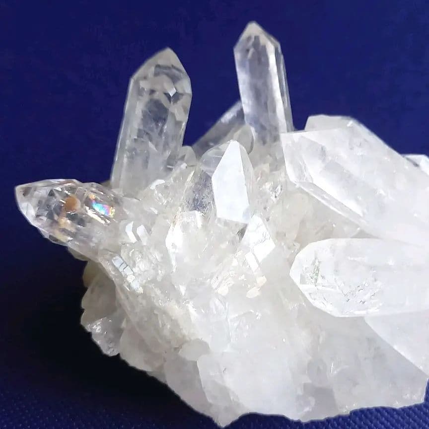 希少！水晶クラスター✨アーカンソー産クリスタル✨虹入り　天然石！4