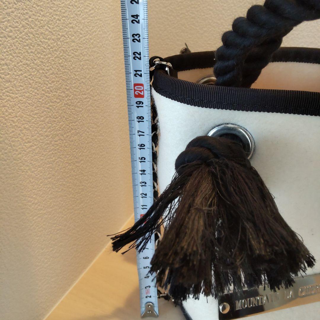 新品　MOUNTAIN　DA CHERRY フェルトチェーンバッグ