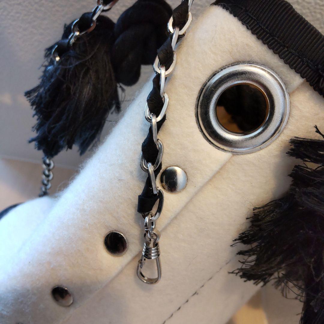 新品　MOUNTAIN　DA CHERRY フェルトチェーンバッグ