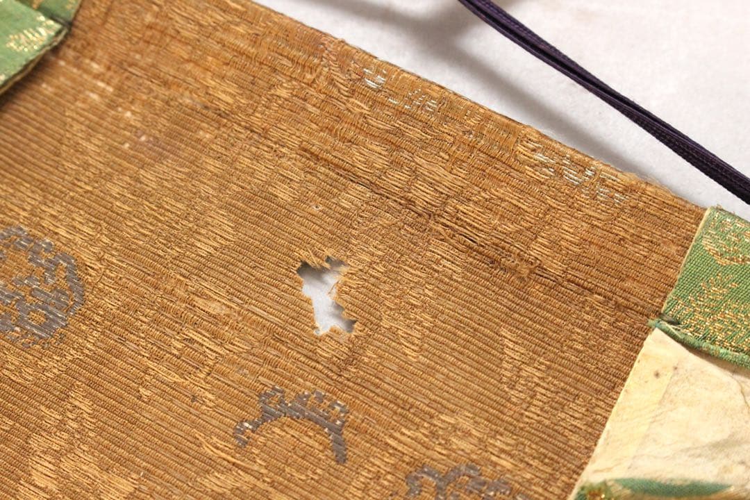 No4466 掛軸　在銘　竹軒老人　二行書　絹本　合箱　漢詩　中国　送料無料