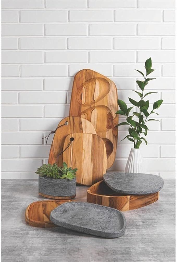 【感謝特別価格】 トラモンティーナ サービングディッシュ木皿31cm×25cm