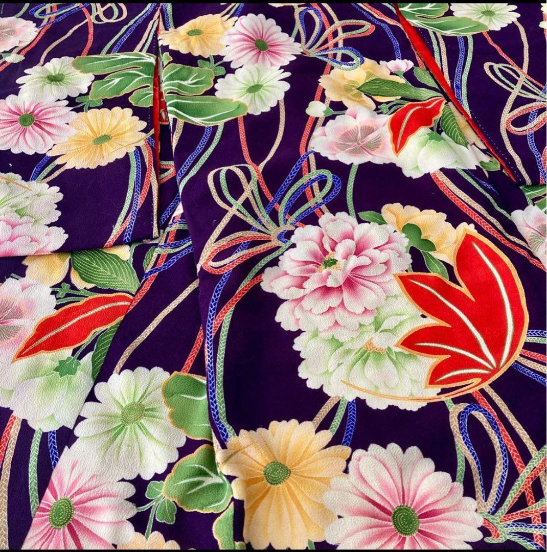 アンティーク　大正時代　女の子　子供着物　被布セット　ひな祭り