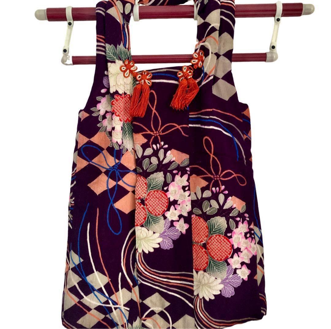 アンティーク　大正時代　女の子　子供着物　被布セット　ひな祭り