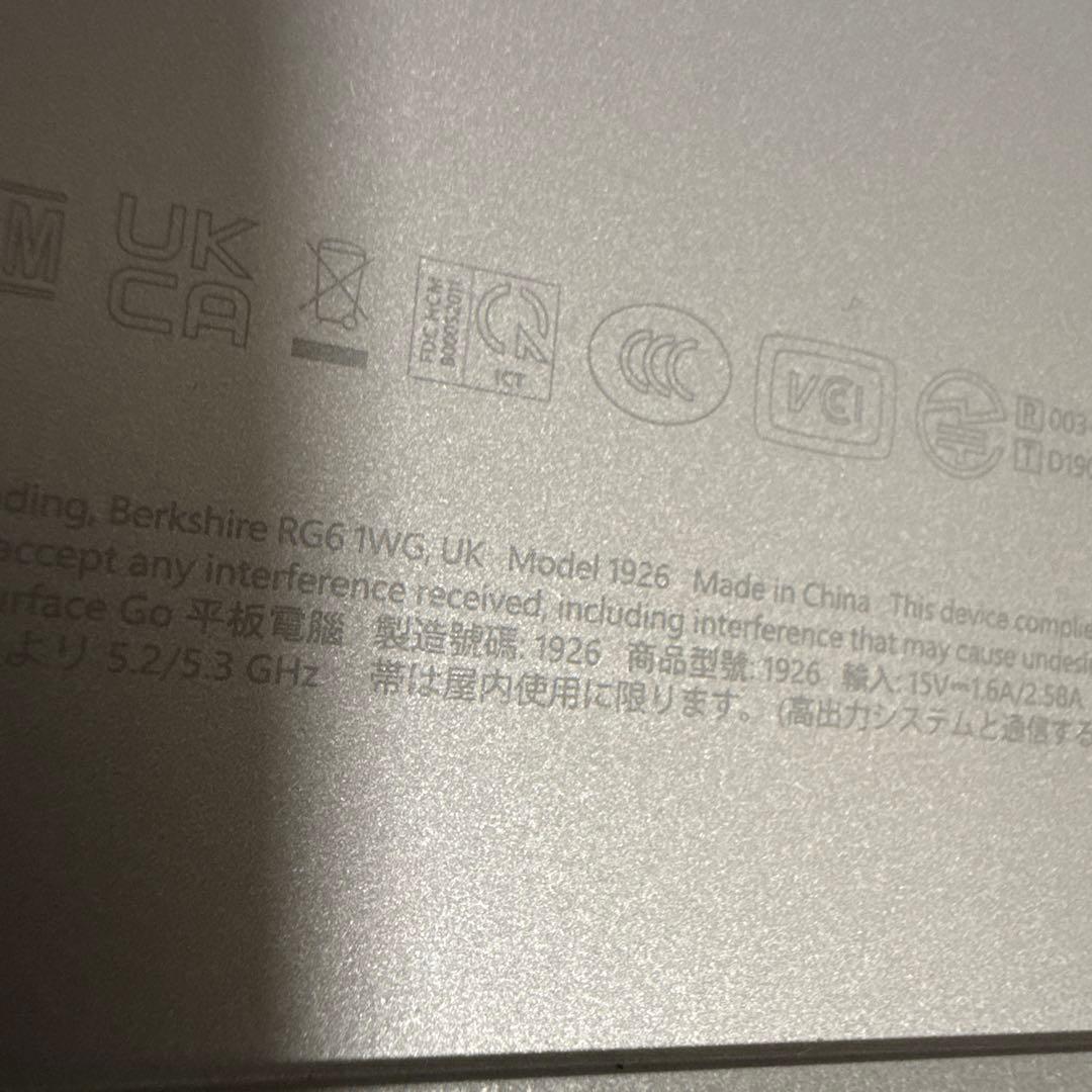 ノートパソコン　surface go3 1926