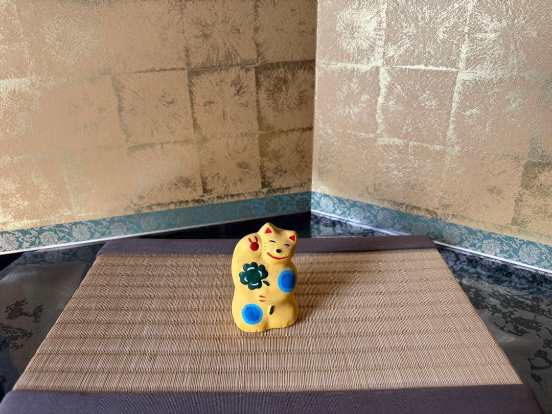 湯布院　輪葉葉招き猫　大猫子猫セット