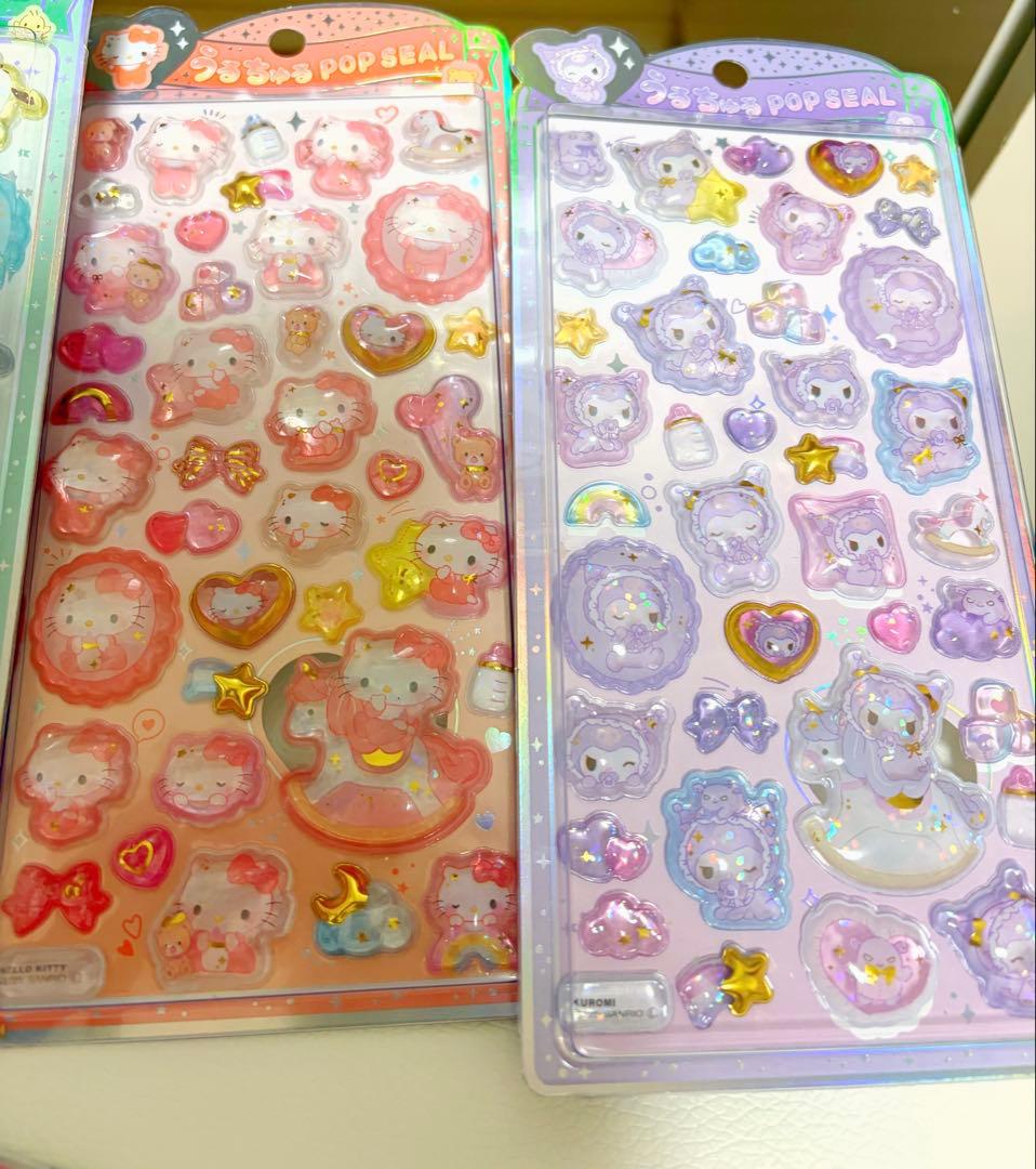 うるちゅるシール 6シートセット カラフルキャラクター　サンリオ