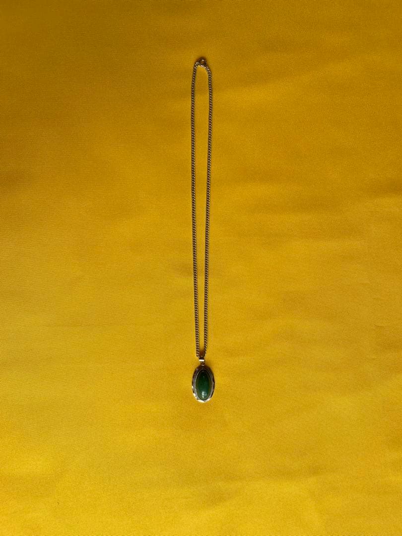 シルバー925 グリーンストーン ペンダント