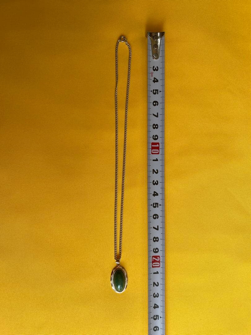 シルバー925 グリーンストーン ペンダント