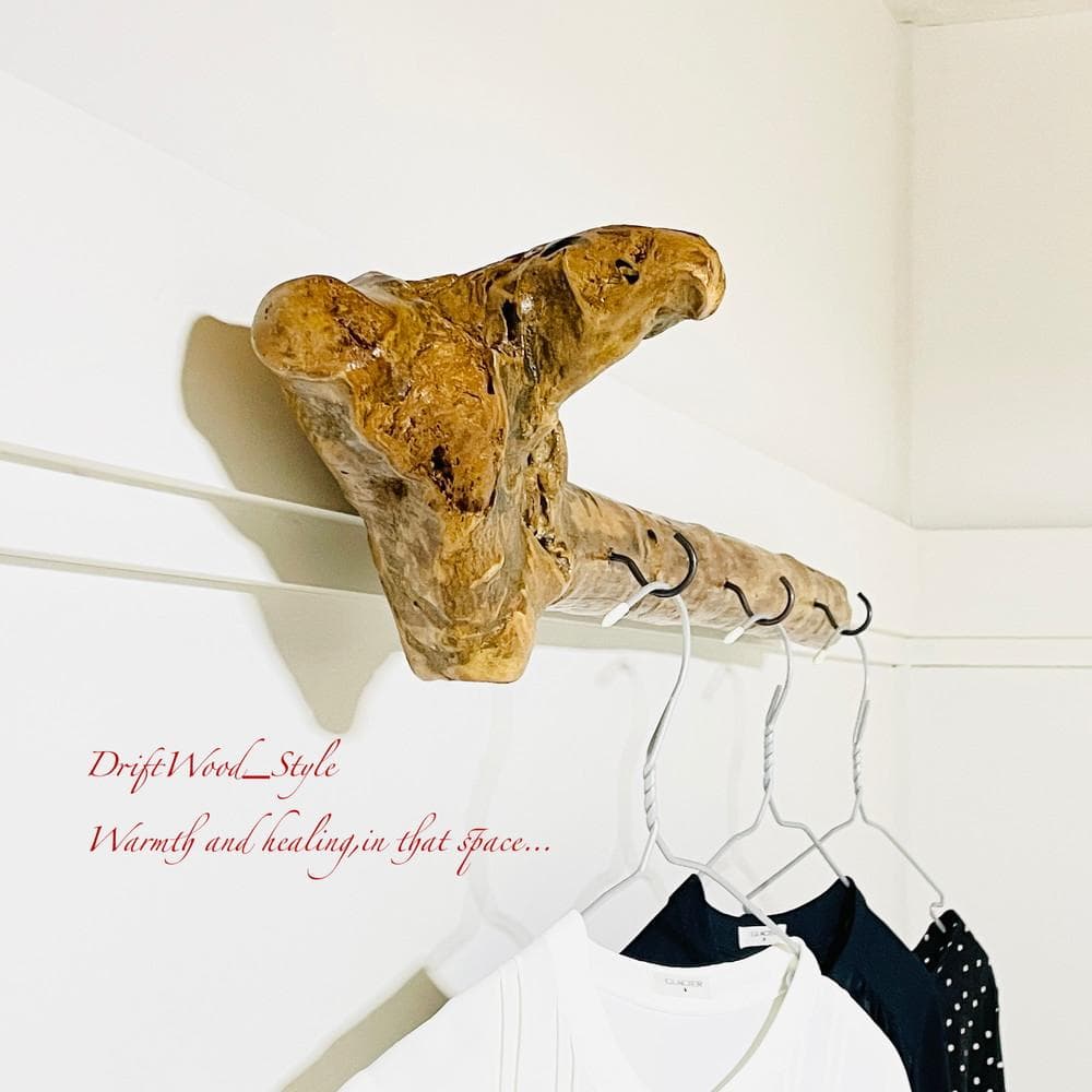流木インテリア コートラック コート掛け ウォールハンガー 北欧 自然 N1