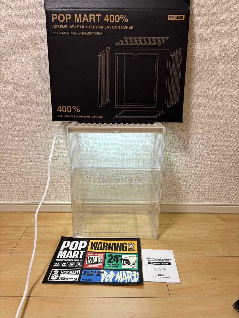 家具・インテリア POP MART 400% Lighted Display Container