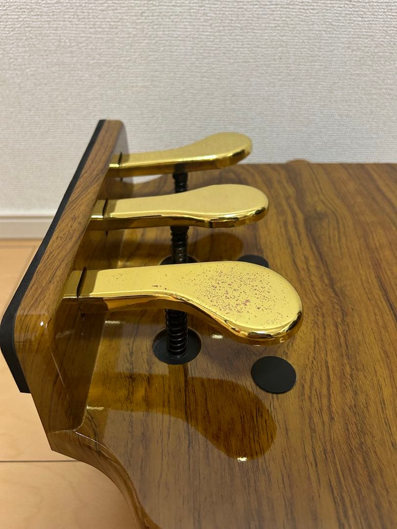 PUNK ピアノ補助ペダル　木目　レトロ