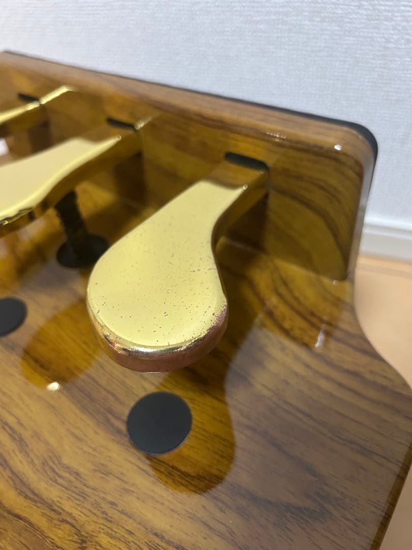 PUNK ピアノ補助ペダル　木目　レトロ