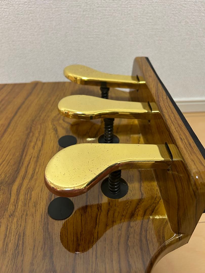 PUNK ピアノ補助ペダル　木目　レトロ