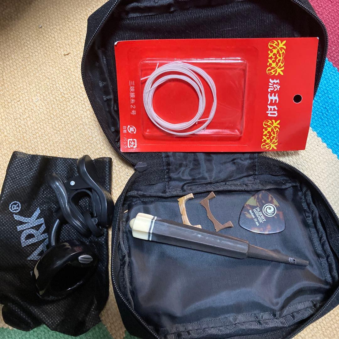 三線 DVD付き スターターセット 沖縄本島柄人工革