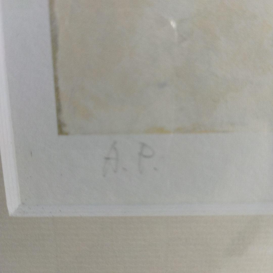 柳井貴光　風景画 初夏　軽井沢　千ケ滝　フレーム付き