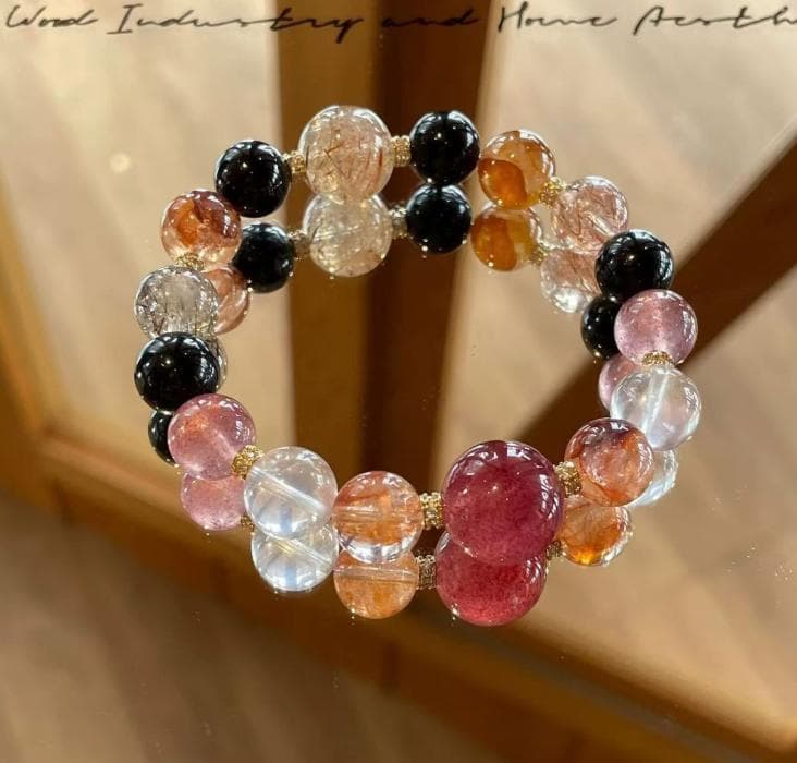 【一点物】高品質天然石ブレスレット 希少石 愛情 夢実現 恋愛