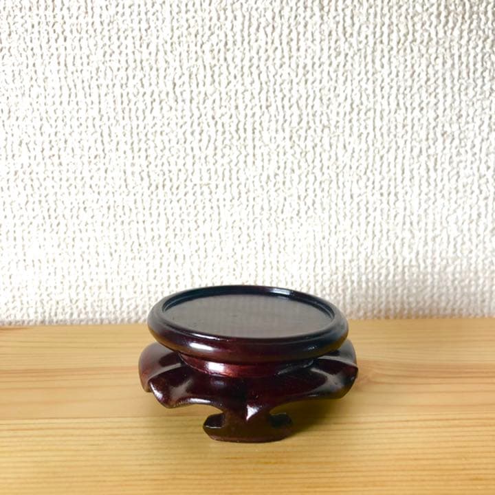 大明萬暦景徳鎮製　印泥　器　台座付き　手描き　民藝　カラフル