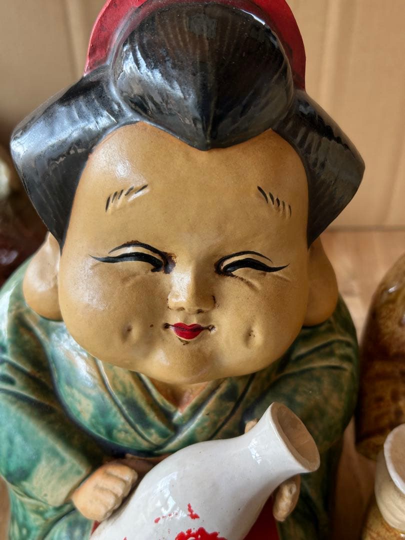 お多福＆ひょっとこペアー御床置 縁起物