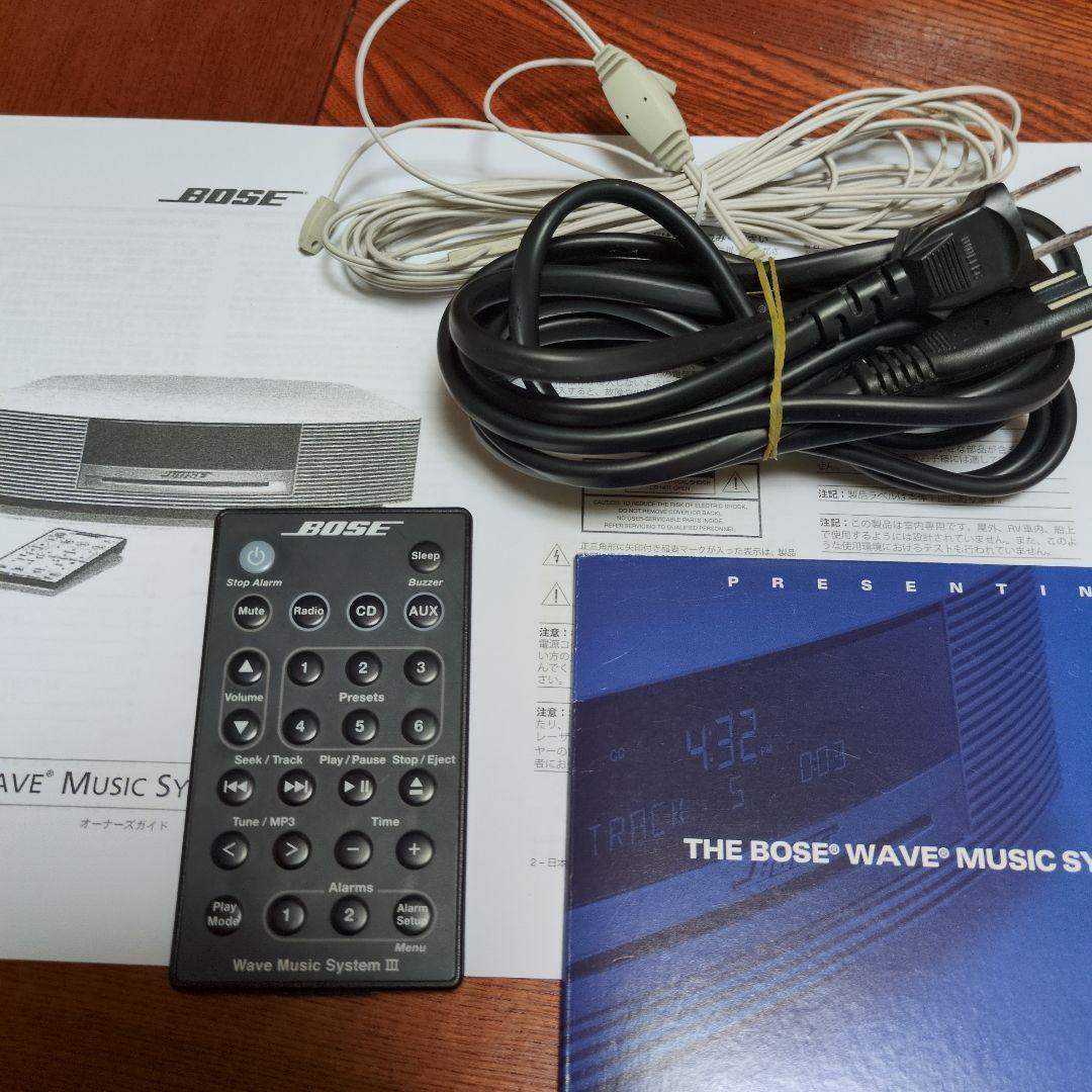 BOSE Wave Music System Ⅲ完動品ワイドFM純正各種付属取説