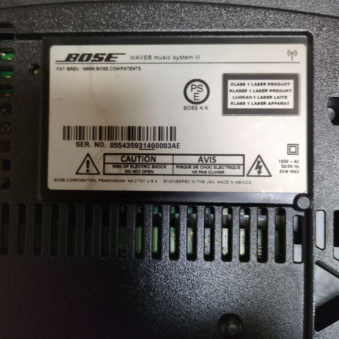 BOSE Wave Music System Ⅲ完動品ワイドFM純正各種付属取説