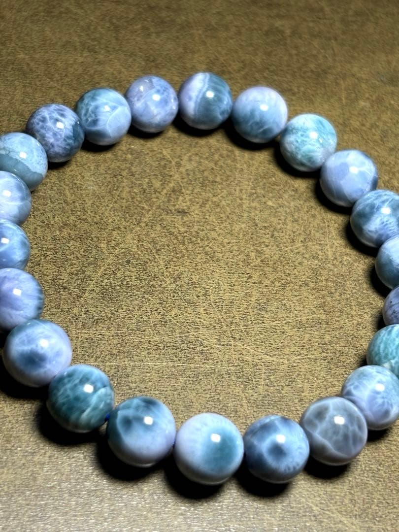 【希少高品質】ドミニカ共和国産 パープルラリマー ブレスレット 8.6〜9.1㎜