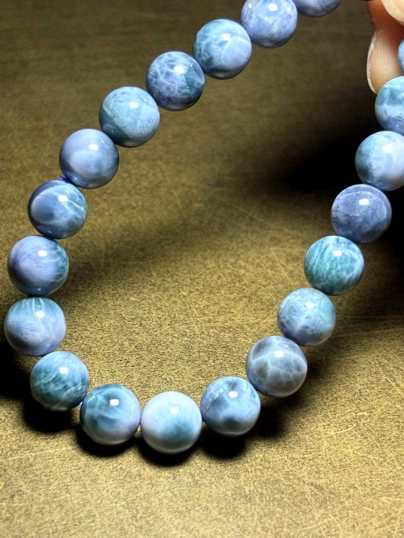 【希少高品質】ドミニカ共和国産 パープルラリマー ブレスレット 8.6〜9.1㎜