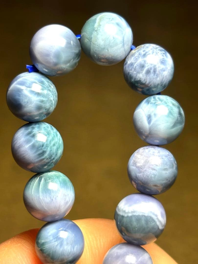 【希少高品質】ドミニカ共和国産 パープルラリマー ブレスレット 8.6〜9.1㎜