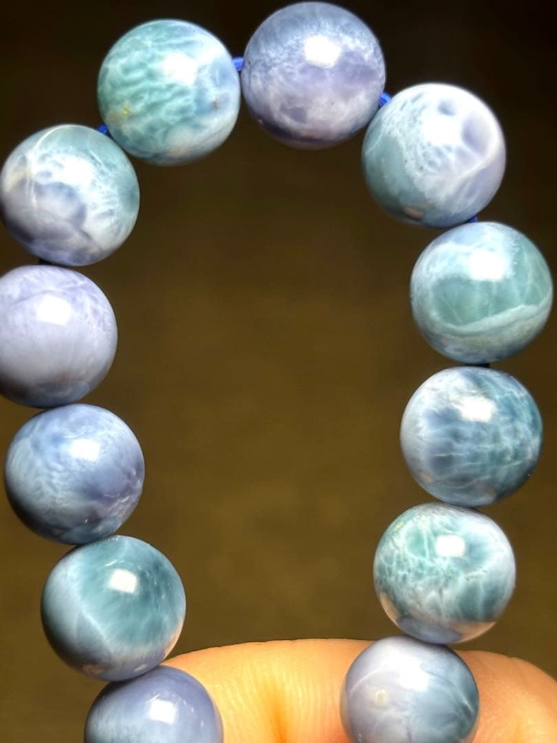 【希少高品質】ドミニカ共和国産 パープルラリマー ブレスレット 8.6〜9.1㎜