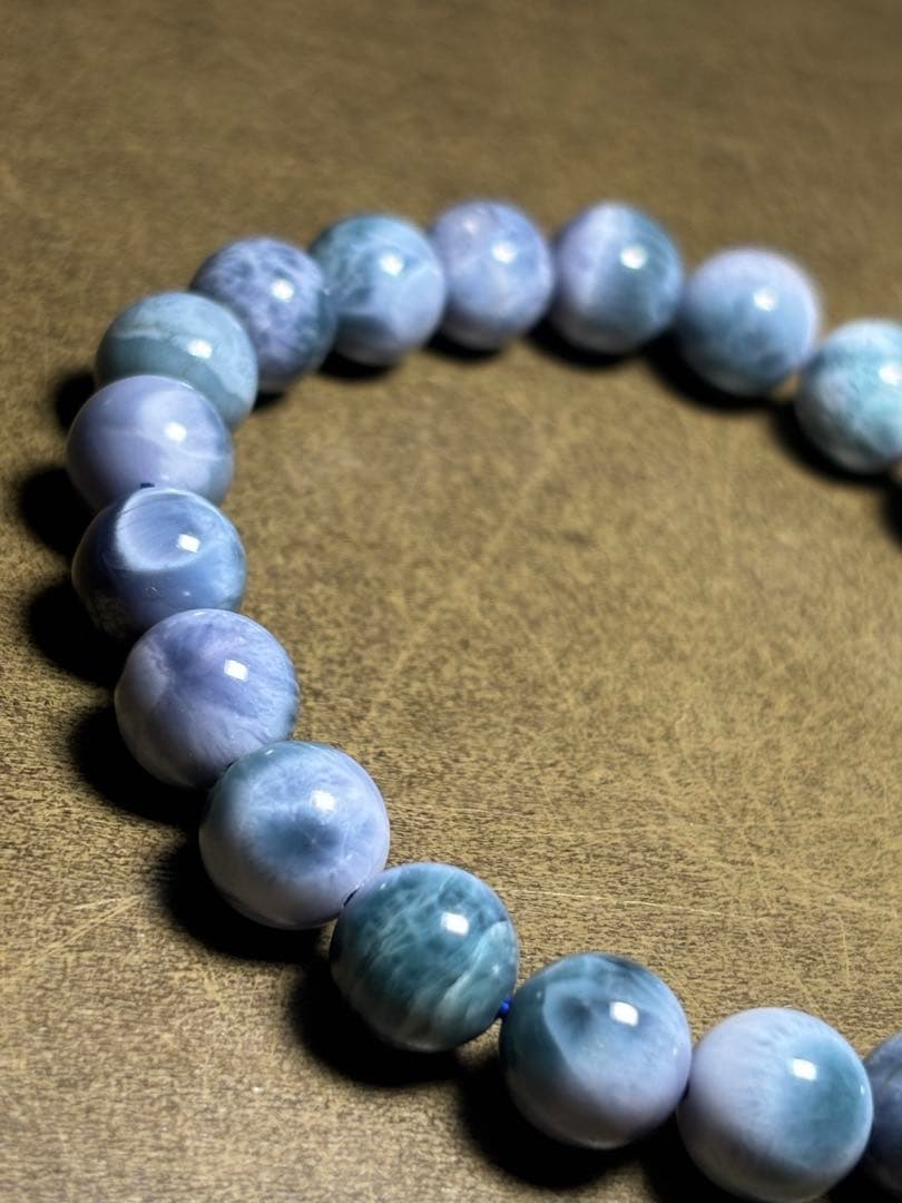 【希少高品質】ドミニカ共和国産 パープルラリマー ブレスレット 8.6〜9.1㎜