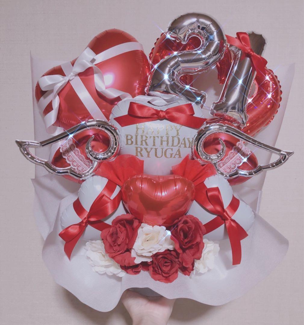 バルーンギフト　バルーンアレンジ  生誕祭　卓フラ　フラスタ　推し　成人式