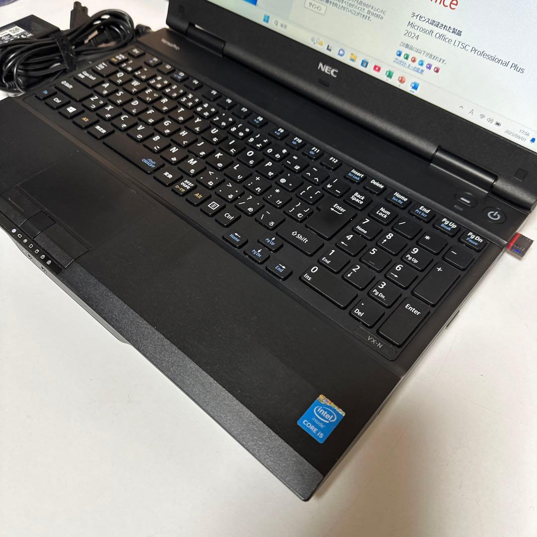 NEC Versaproノート PC 高速起動SSD オフィス2024年マウス付