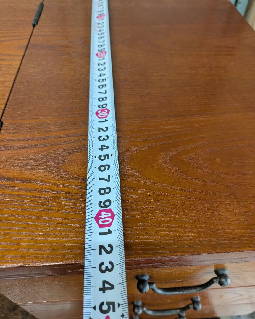 懐かしい昭和レトロ商品☆文机 折り畳み式テ ーブル 三段引き出し　和製家具