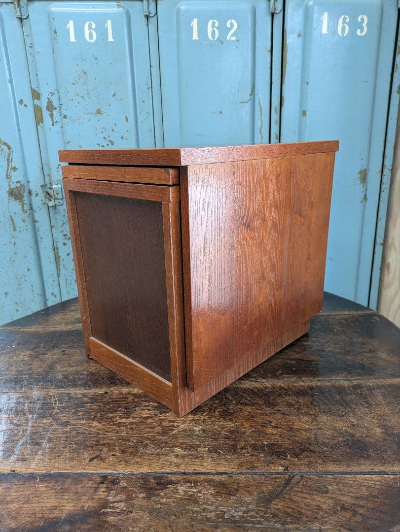 懐かしい昭和レトロ商品☆文机 折り畳み式テ ーブル 三段引き出し　和製家具