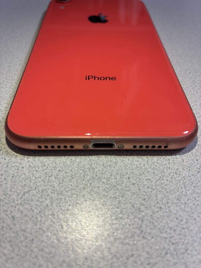 美品 Apple iPhone XR Coral 128GB 動作良好