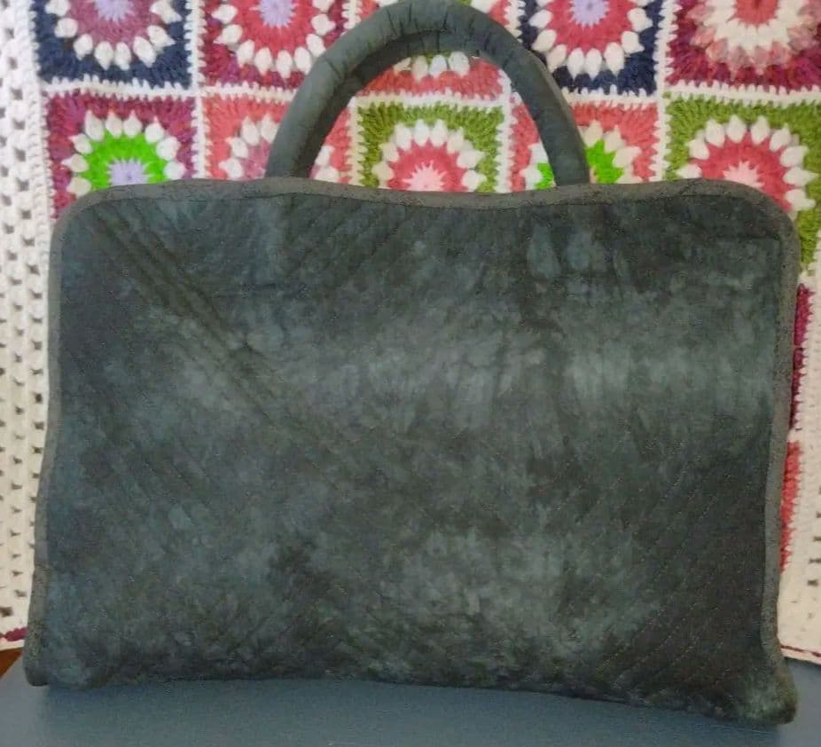 手縫いパッチワーク ログキャビン レッスンバッグ