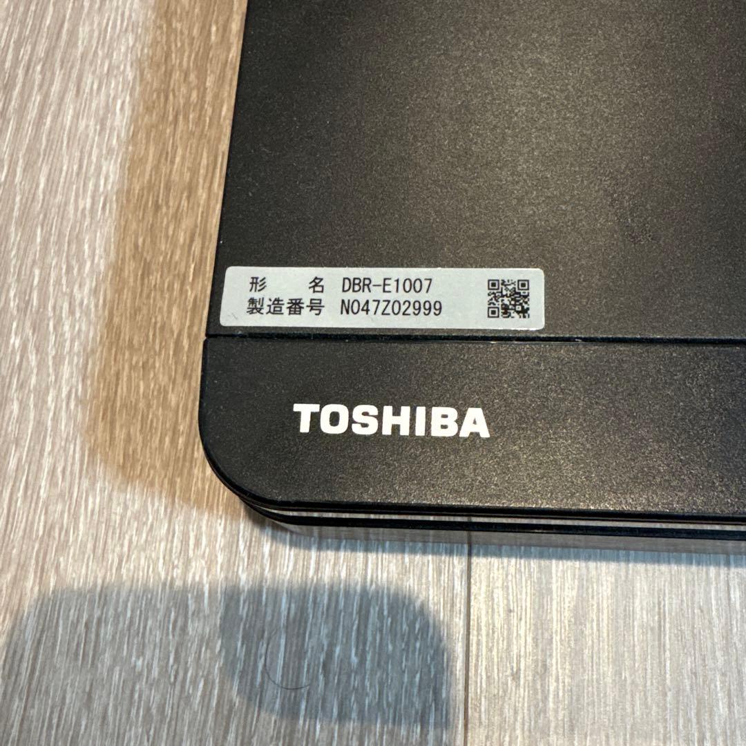 TOSHIBA DBR-E1007 ブラック Blu-rayレコーダー