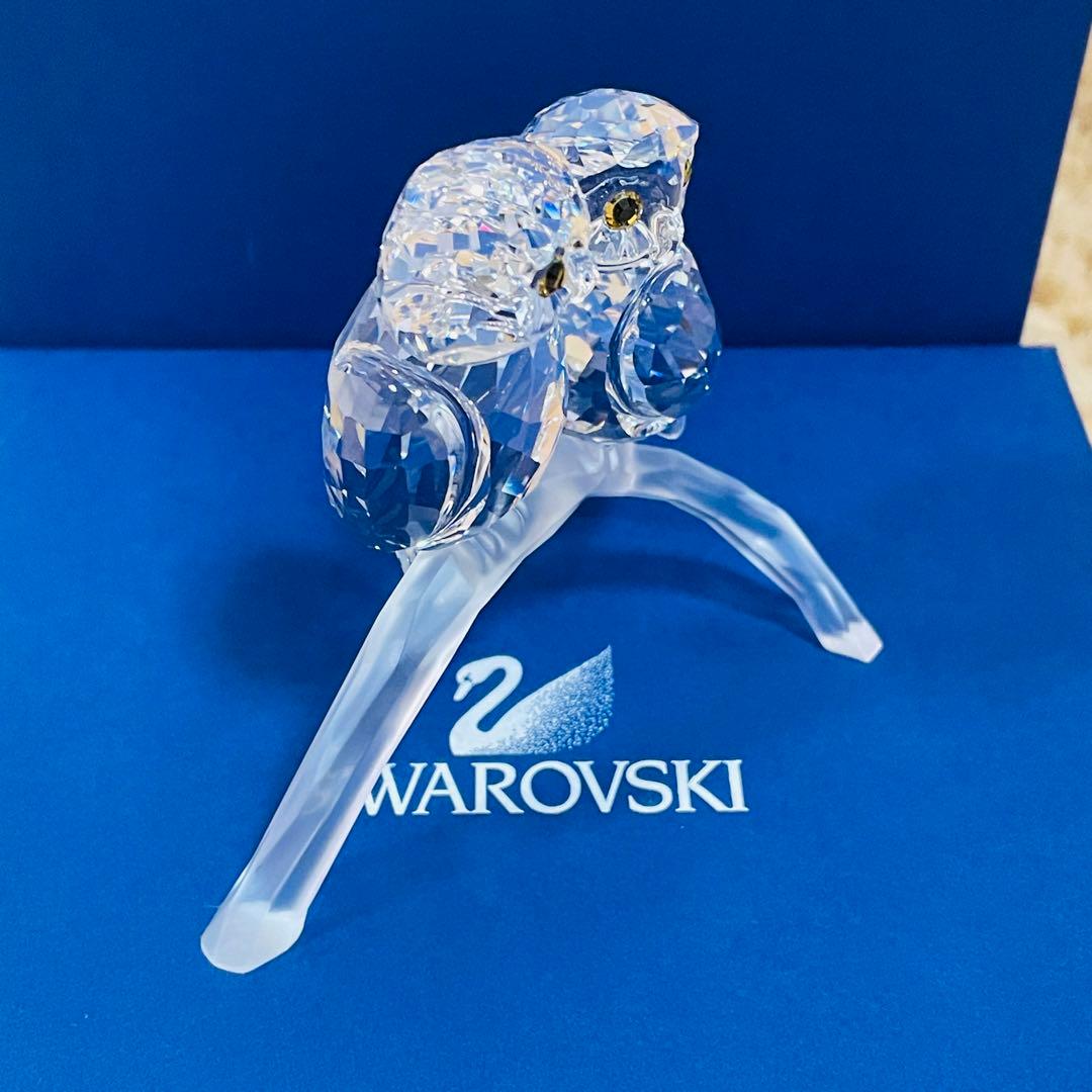 スワロフスキー/廃盤　フクロウ2羽