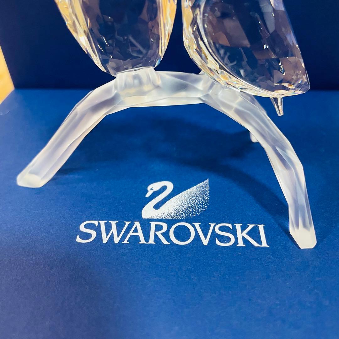 スワロフスキー/廃盤　フクロウ2羽