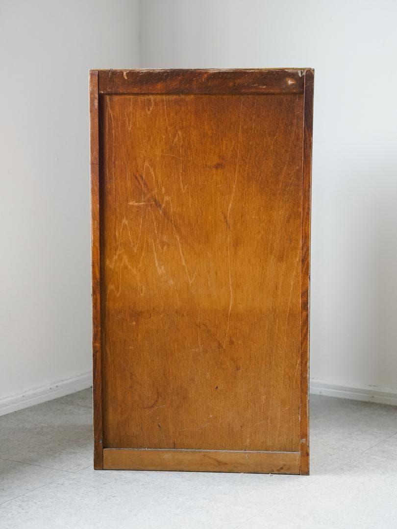 60-70's レトロポップ 古道具 木製 5段チェスト/収納 アンティーク