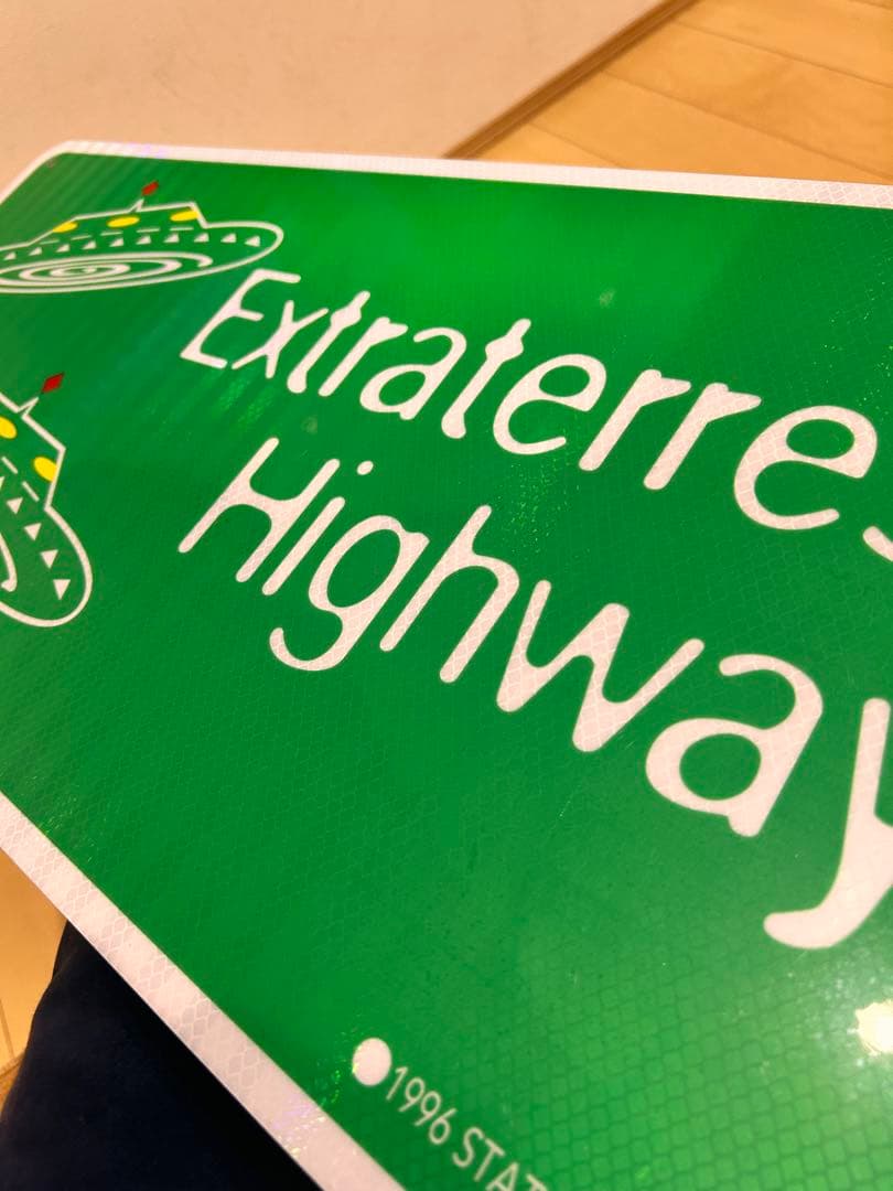 ネバダ州　高速道路　標識　看板　インテリア　アメカ　UFO USA 375