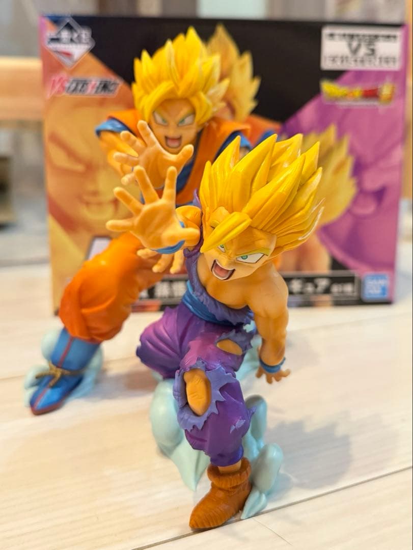 【開封品】一番くじ ドラゴンボール Ａ賞 親子カメハメ波 悟空&悟飯フィギュア